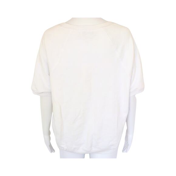 WILDFOX Retro Stripe Ivy SS Short-Sleeve Top - Clean White - US S - Picture 2 of 2